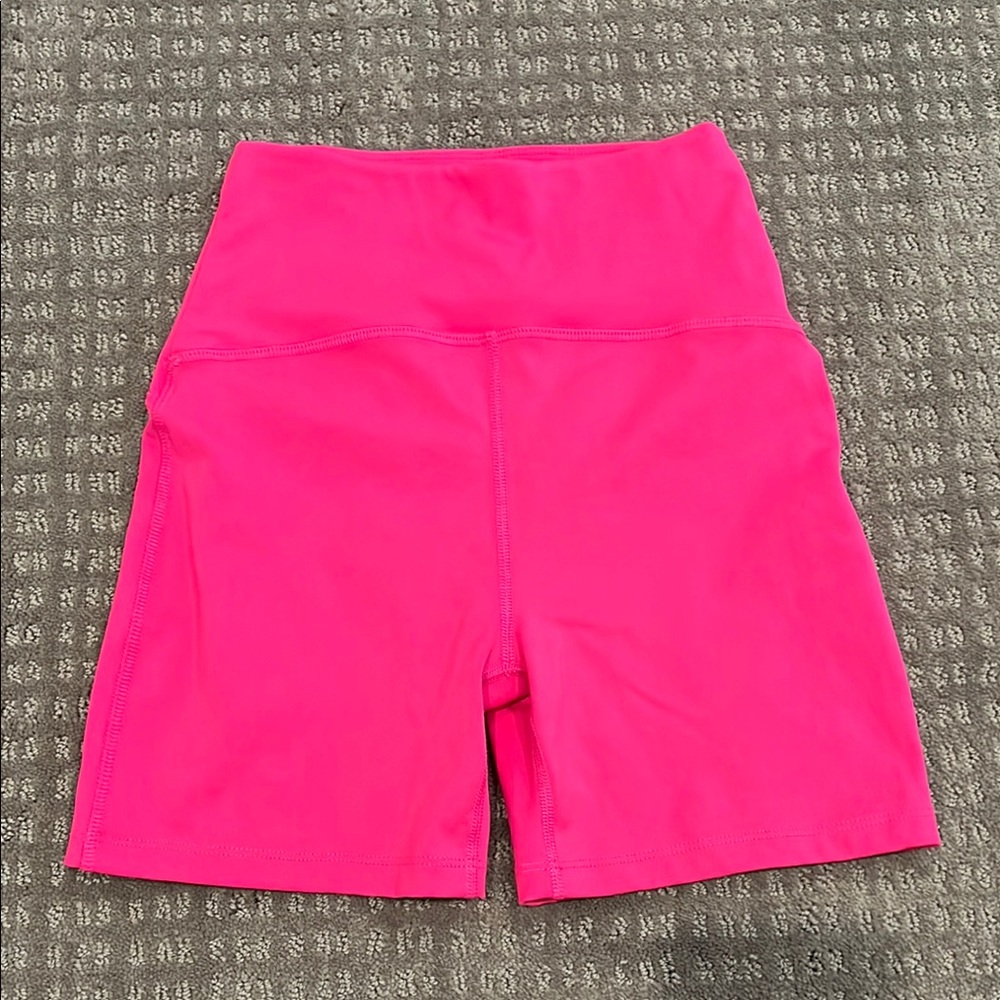 Beyond Yoga Pink Bike Shorts